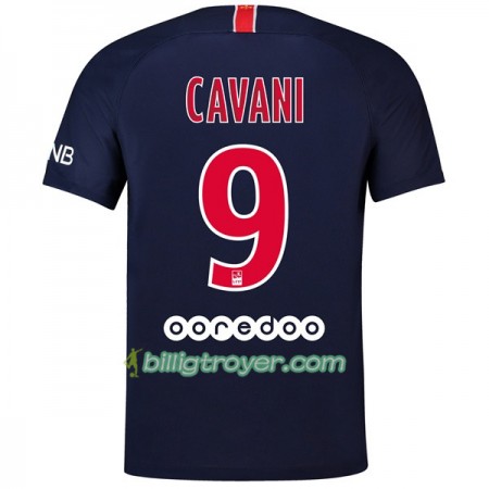 Billige Fotballdrakter Paris Saint-Germain Cavani 9 Hjemmedraktsett 2018/19 Kortermet